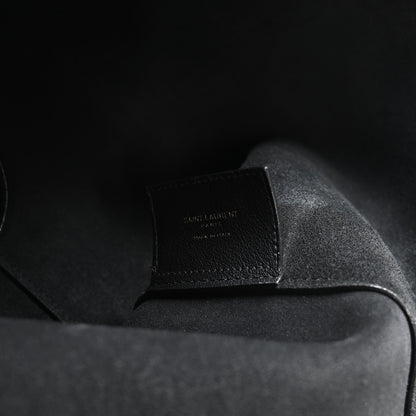 Saint Laurent Calfskin Large Shopping Tote Black 6 of 10