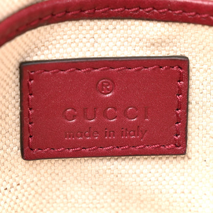 Gucci Soft Calfskin Horsebit 1955 Small Shoulder Bag Rosso Ancora 5 of 9