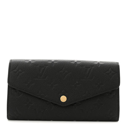 Louis Vuitton Empreinte Sarah Wallet NM Black 1 of 7