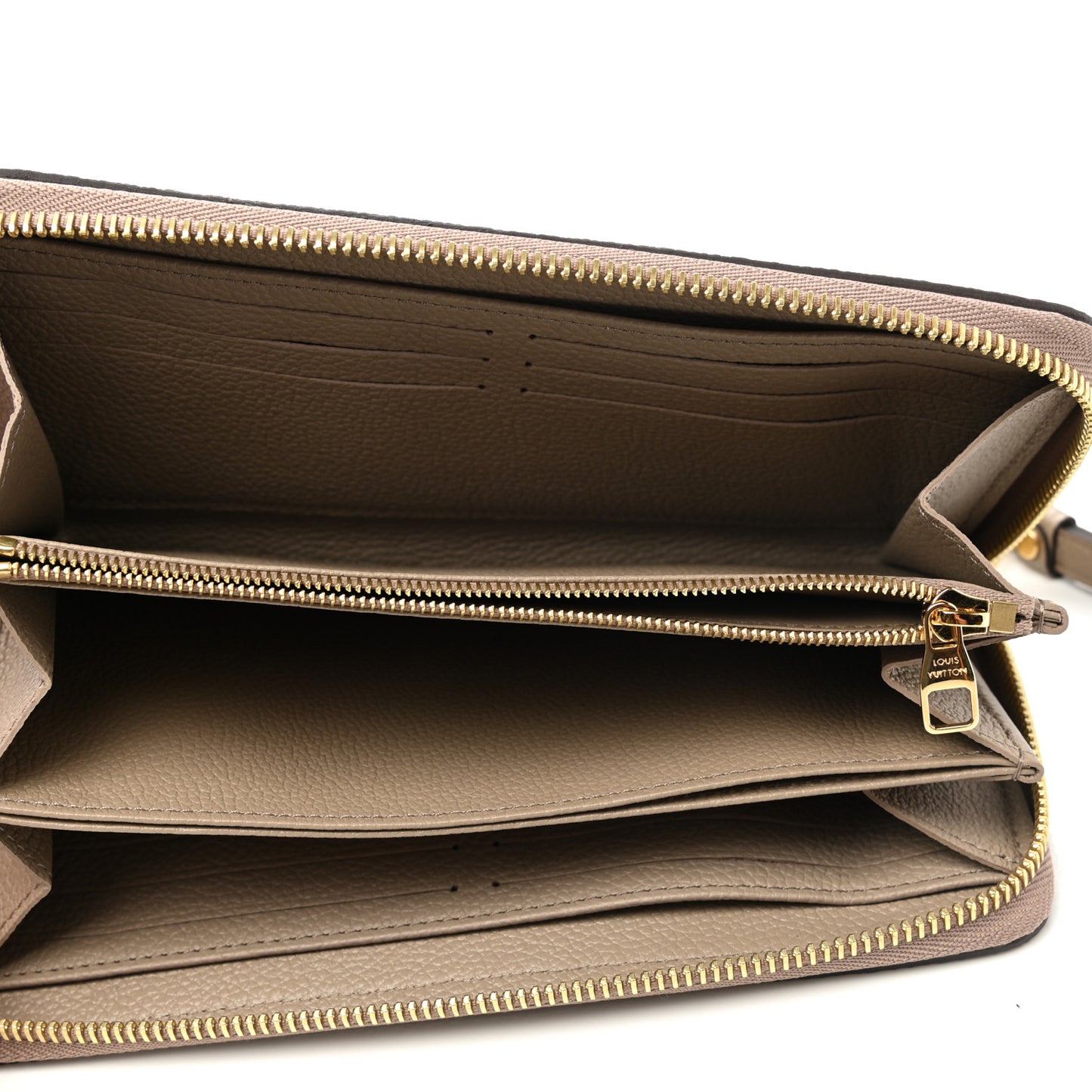 Empreinte Monogram Giant Zippy Wallet Tourterelle Creme