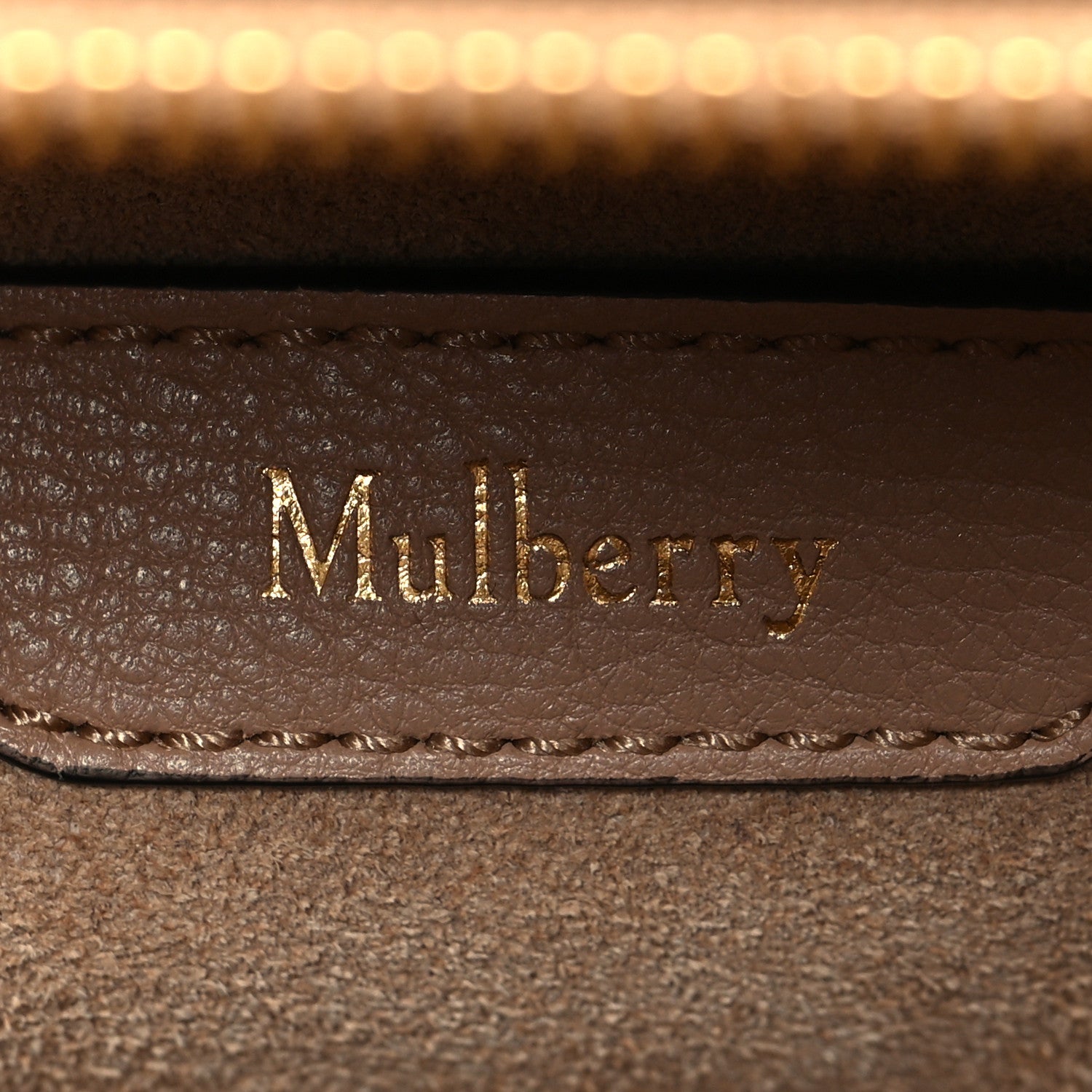 Mulberry Micro Classic Grain Calfskin Small Bayswater Zip Tote Maple 6 of 11