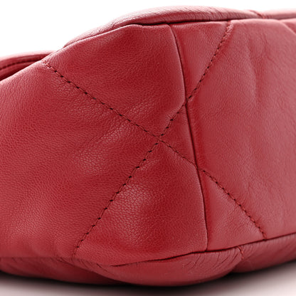 Chanel Goatskin Quilted Medium Chanel 19 Flap Red 9 of 10