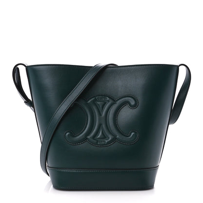 Celine Smooth Calfskin Small Cuir Triomphe Bucket Bag Amazone 1 of 10