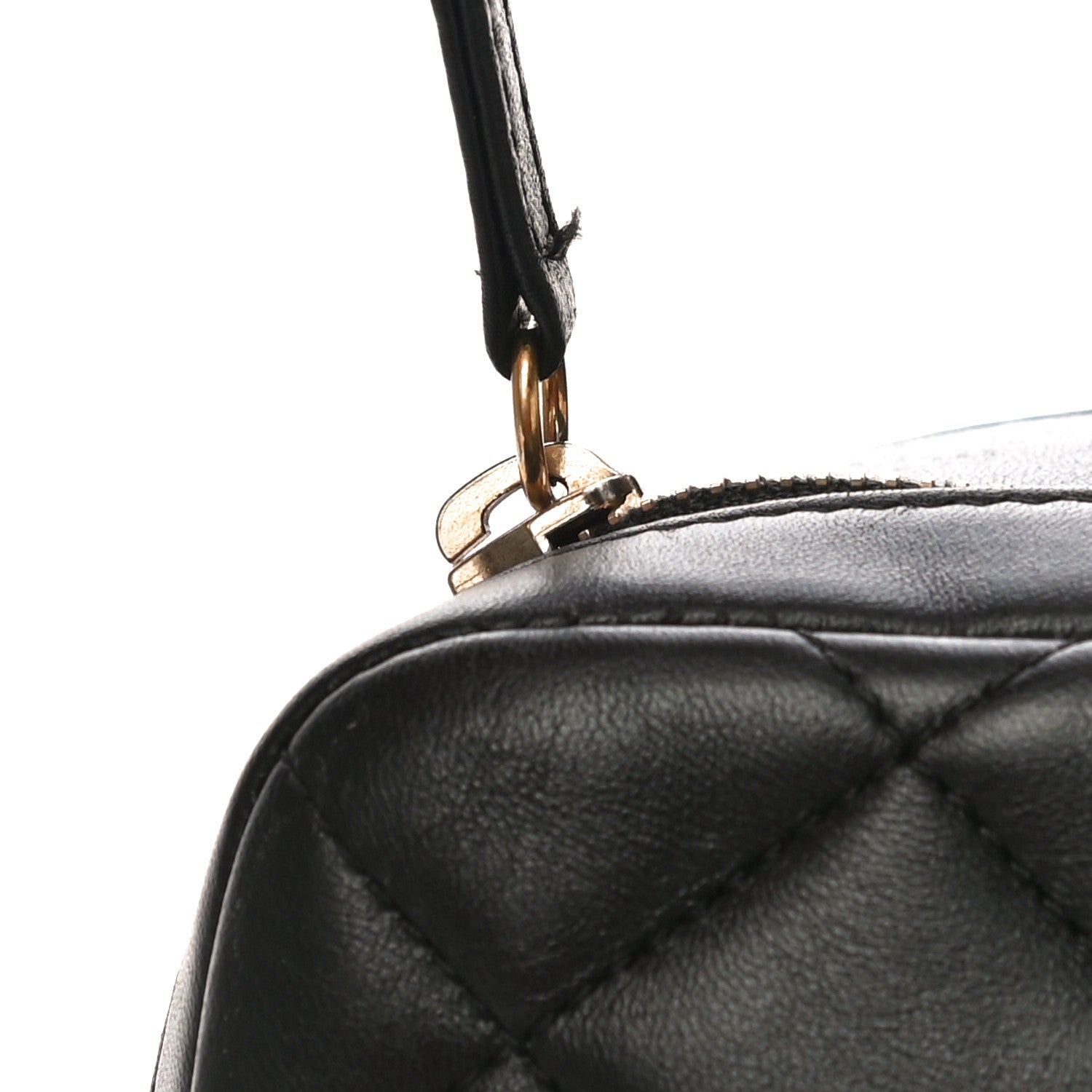 Chanel Lambskin Quilted Large Trendy CC Bowling Bag Black 12 of 12