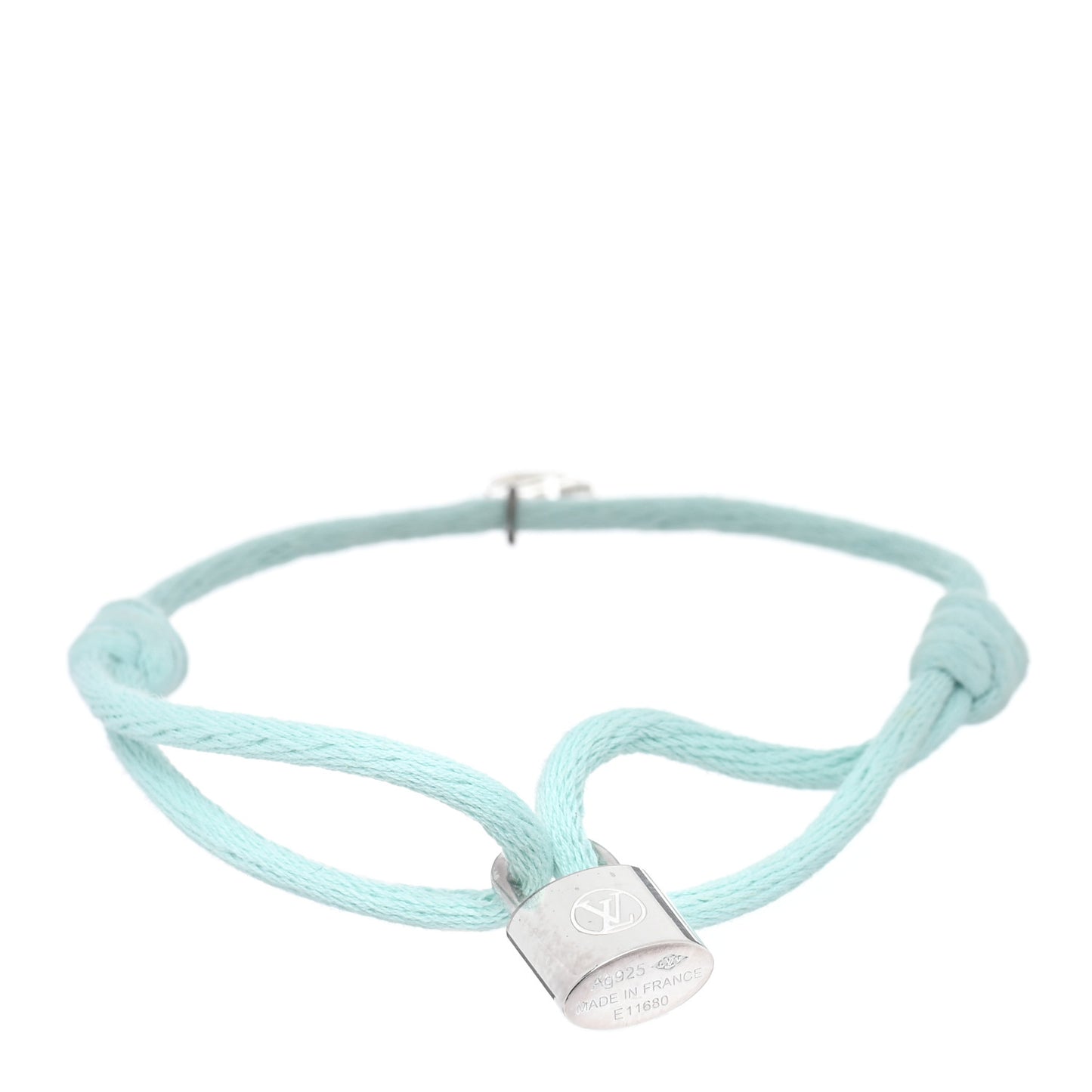 X UNICEF Sterling Silver Lockit Bracelet Light Blue