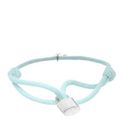 Louis Vuitton X UNICEF Sterling Silver Lockit Bracelet Light Blue 1 of 3