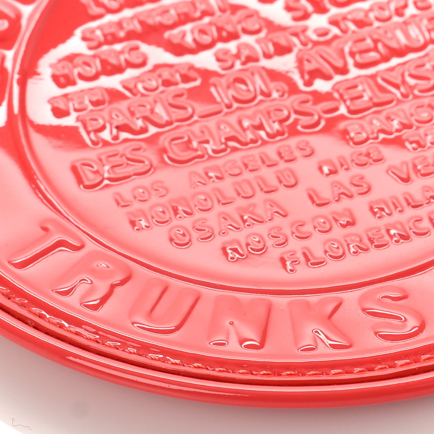 Vernis Trunks and Bags Porte-Monnaie Round Coin Purse Coral