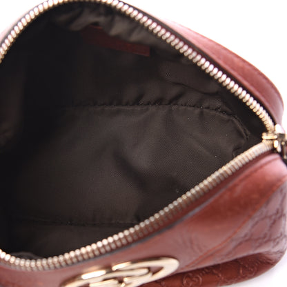 Gucci Metallic Microguccissima GG Cosmetic Case Burnt Orange 4 of 5