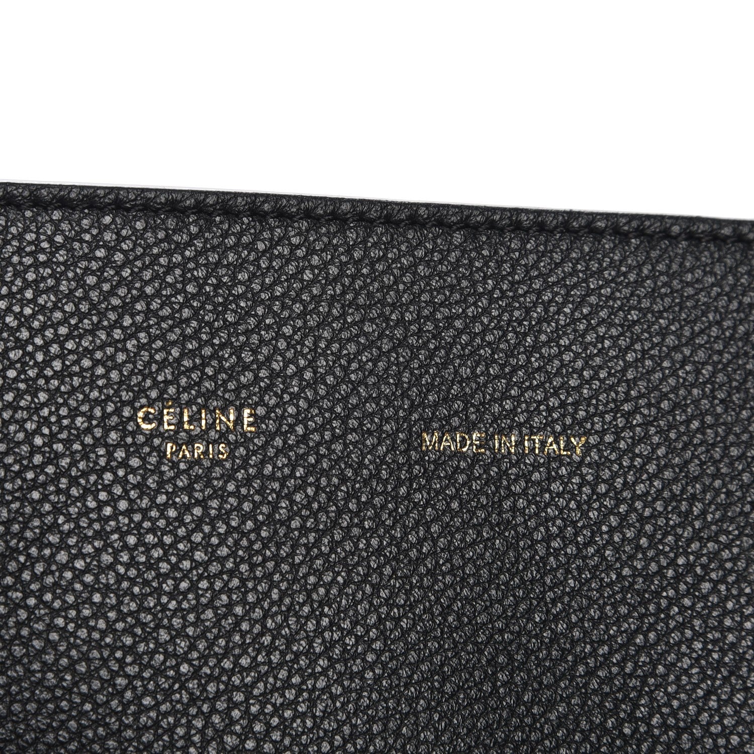 Celine Soft Grained Calfskin Medium Belt Cabas Phantom Black 5 of 9