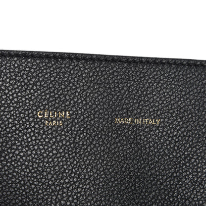Celine Soft Grained Calfskin Medium Belt Cabas Phantom Black 5 of 9