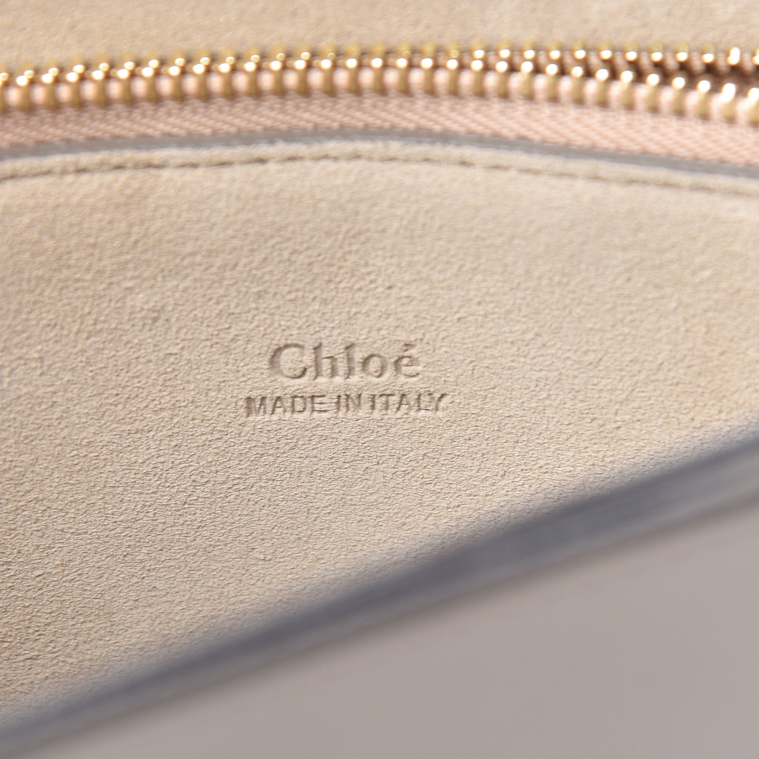 Chloe Calfskin Suede Medium Faye Shoulder Bag Motty Grey 6 of 10