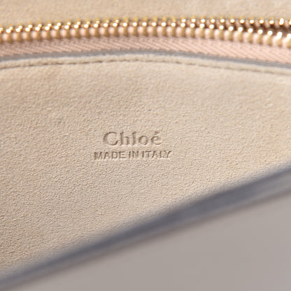 Chloe Calfskin Suede Medium Faye Shoulder Bag Motty Grey 6 of 10