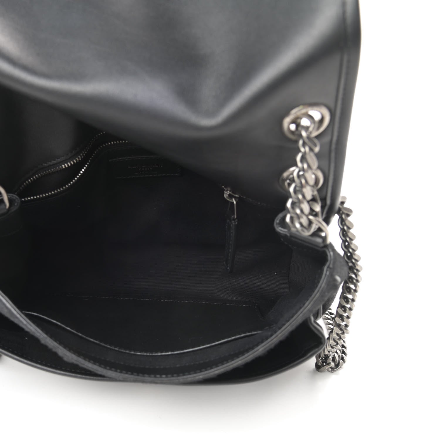 Saint Laurent Calf Hair Matelasse Monogram Medium Niki Chain Satchel Black 5 of 12