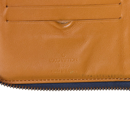 Louis Vuitton Denim Zip Compact Wallet Blue 8 of 9