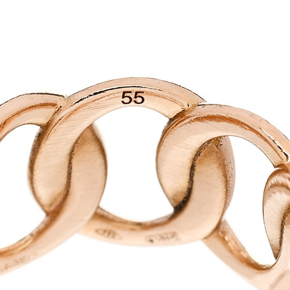 Pomellato 18K Rose Gold Brera Chain Ring 55 7.25 5 of 7