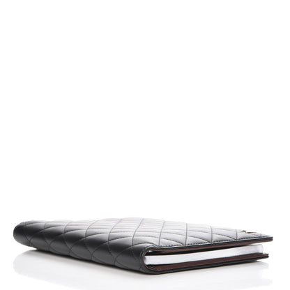Chanel Lambskin Quilted Large Agenda Cover Black 4 of 8