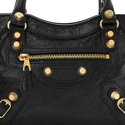 Balenciaga Agneau Giant 12 Gold Hardware Mini City Black 8 of 10