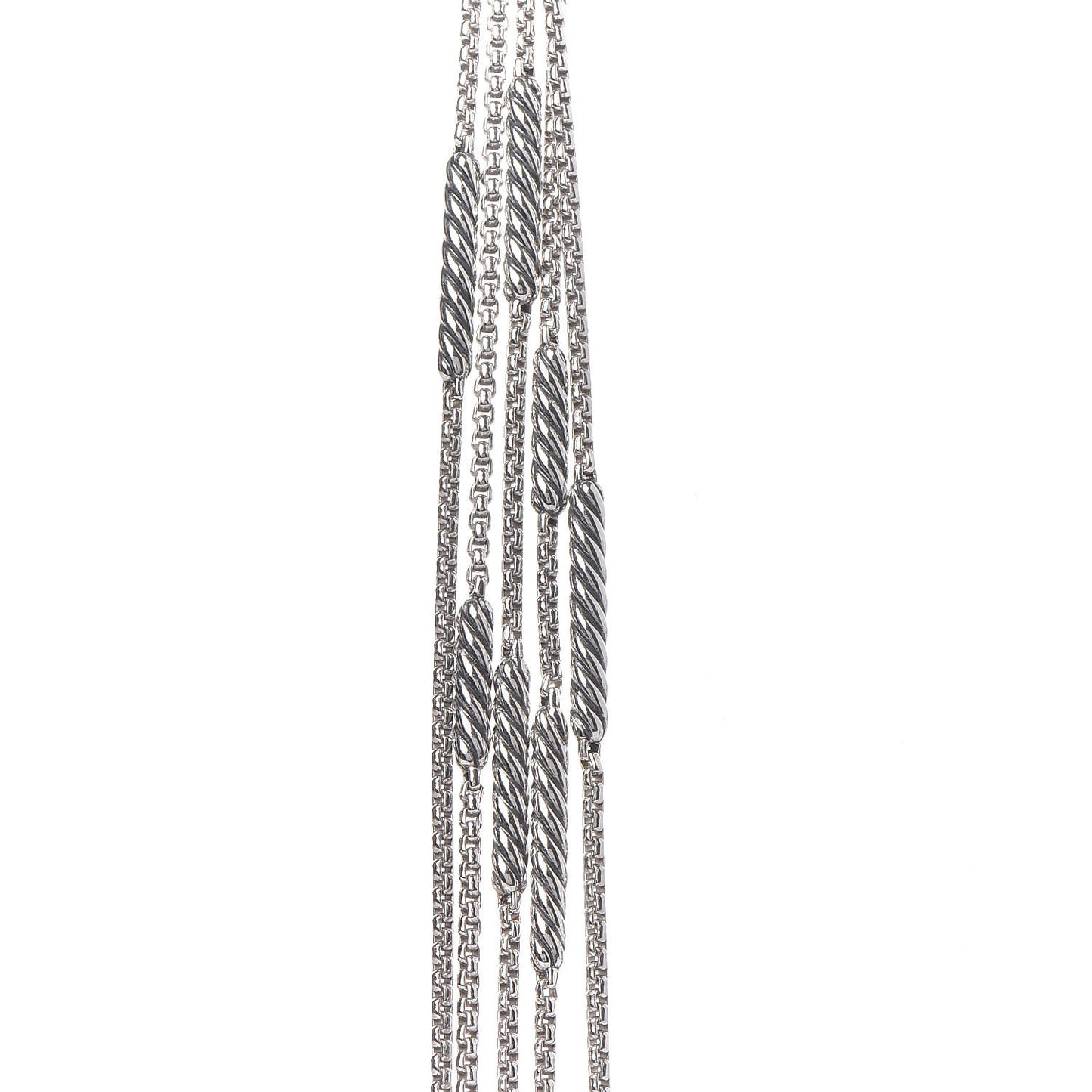 Sterling Silver Willow Five-Row Chain Necklace