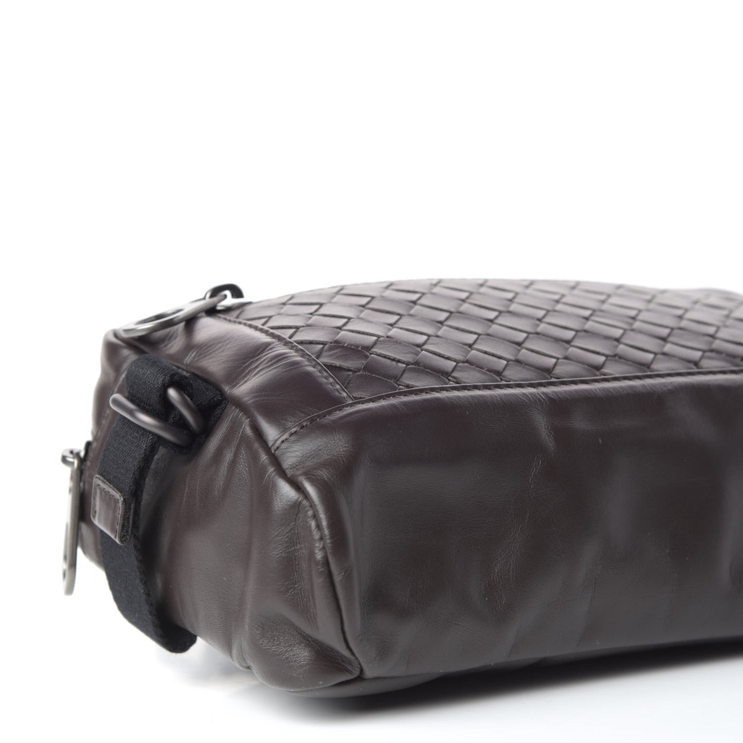 Calfskin Intrecciato Belt Bag Ebano
