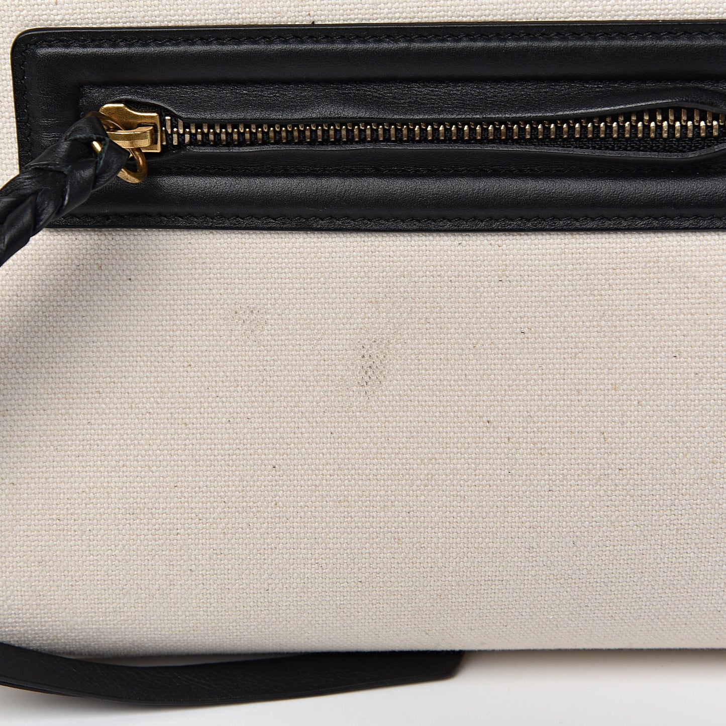 Cotton Canvas Medium Phantom Luggage White