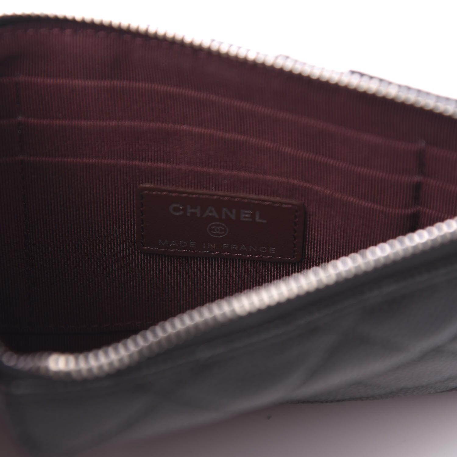 Chanel Caviar Quilted Classic Flat Wallet Pouch Black 6 of 9