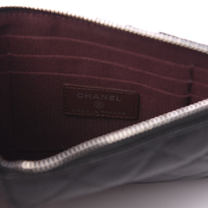 Chanel Caviar Quilted Classic Flat Wallet Pouch Black 6 of 9