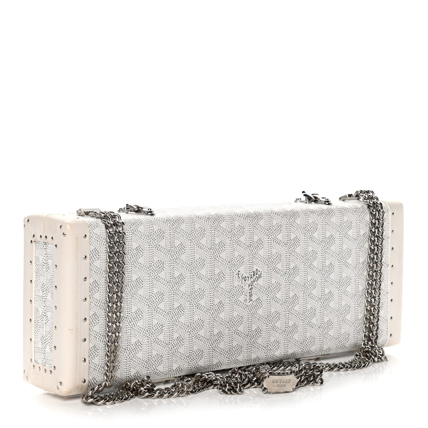 Goyardine Saint Honore Clutch White