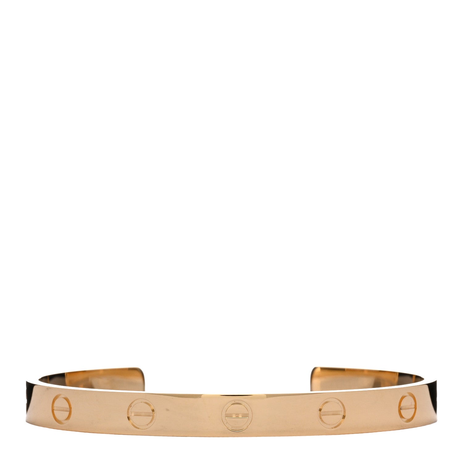 Cartier 18K Yellow Gold LOVE Cuff Bracelet 17 1 of 4