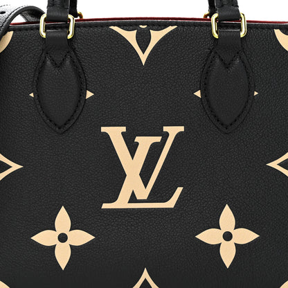 Louis Vuitton Empreinte Monogram Giant Onthego PM Black Beige 7 of 10