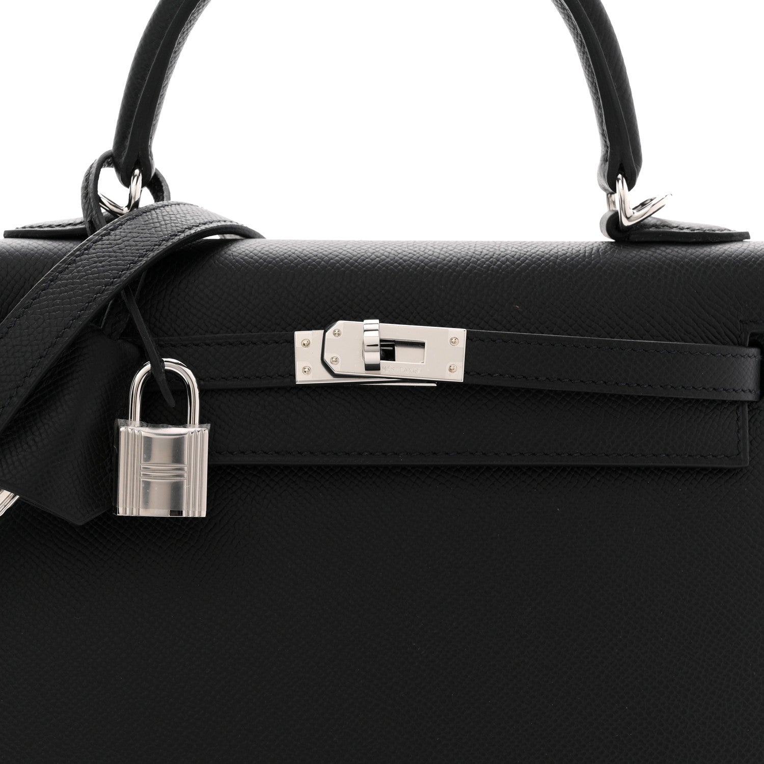 Hermes Epsom Kelly Sellier 25 Black 8 of 12