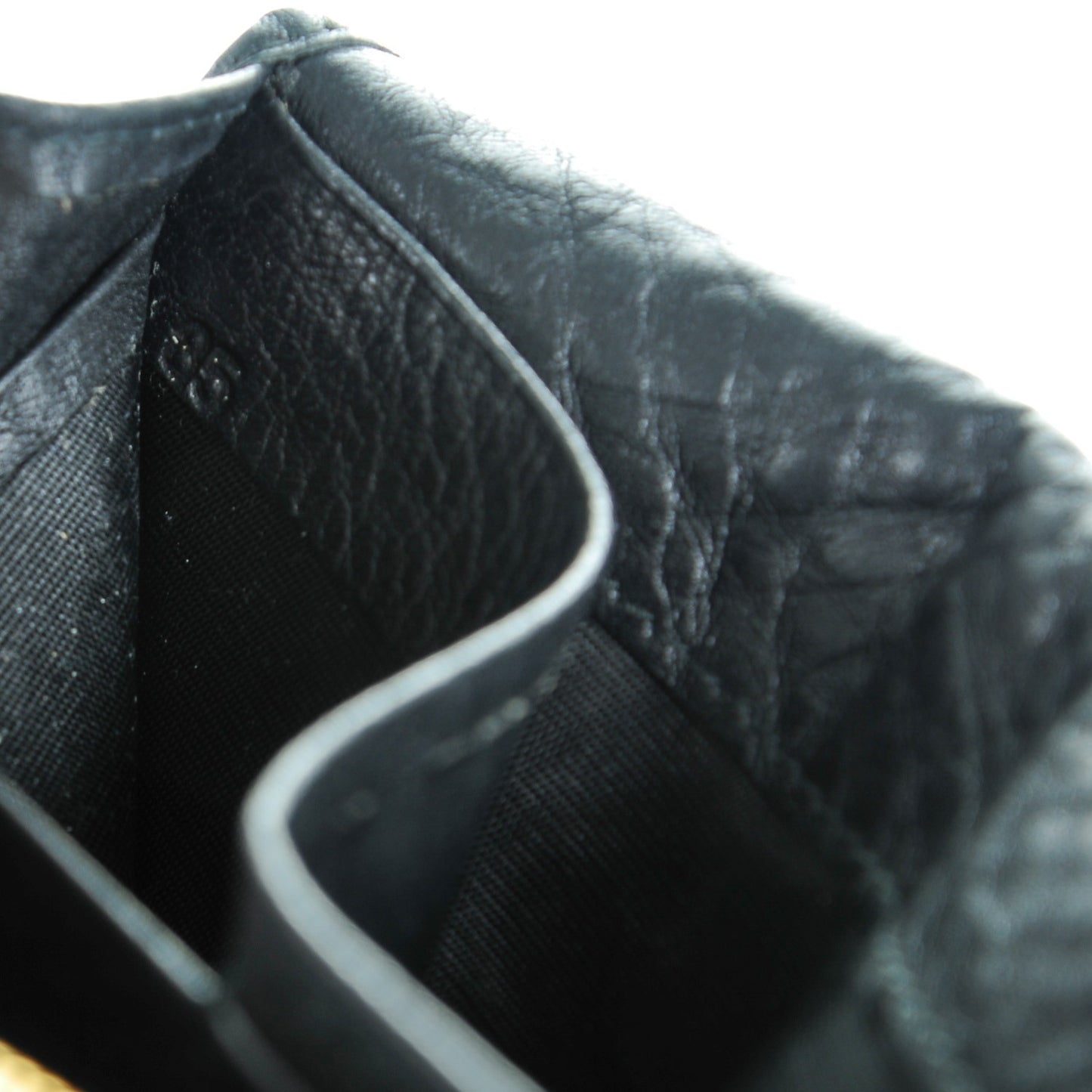 Vitello Daino Continental Flap Wallet Nero Black