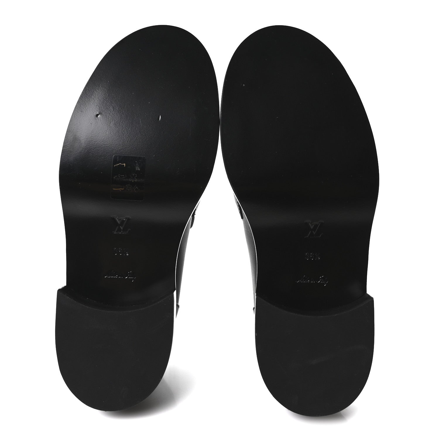 Louis Vuitton Monogram Calfskin Academy Loafers 36.5 Black 6 of 8