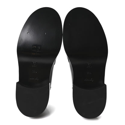 Louis Vuitton Monogram Calfskin Academy Loafers 36.5 Black 6 of 8
