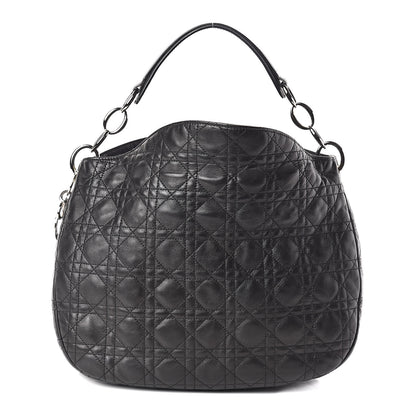 Christian Dior Lambskin Cannage Medium Dior Soft Hobo Black 1 of 9