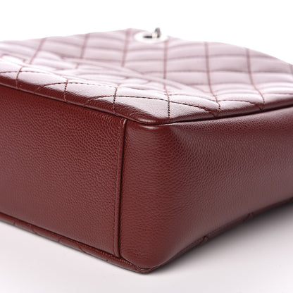 Chanel Caviar Quilted Petit Shopping Tote PST Burgundy 9 of 13