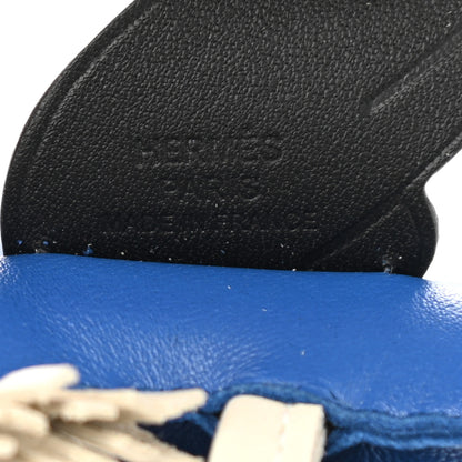 Hermes Milo Lambskin Grigri Rodeo Pegase Horse Bag Charm PM Bleu France Nata Black 3 of 5