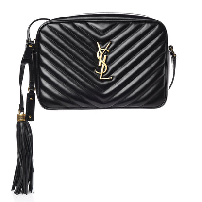 Saint Laurent Calfskin Matelasse Monogram Lou Camera Bag Black 1 of 10