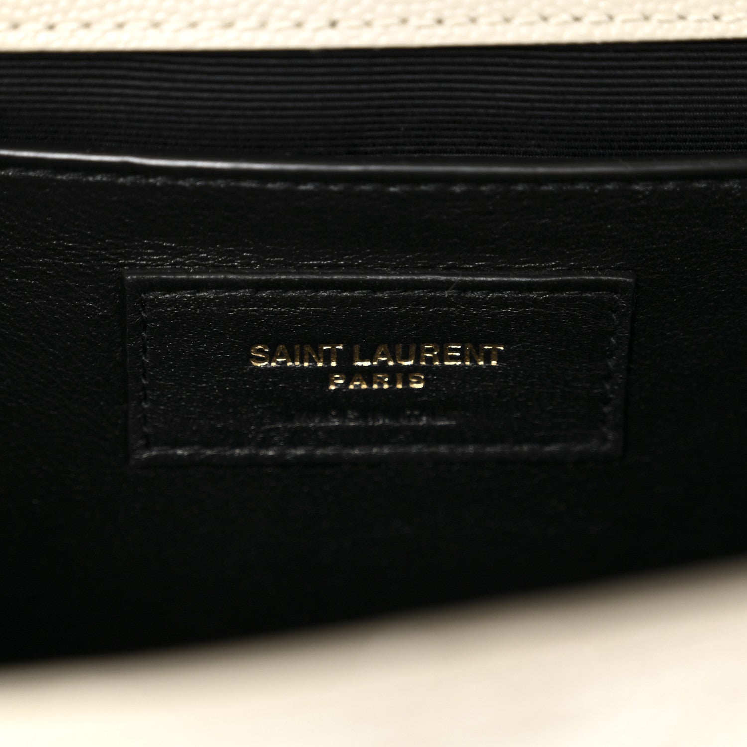 Saint Laurent Grain De Poudre Textured Mixed Matelasse Medium Triquilt Monogram Satchel Crema Soft 6 of 12