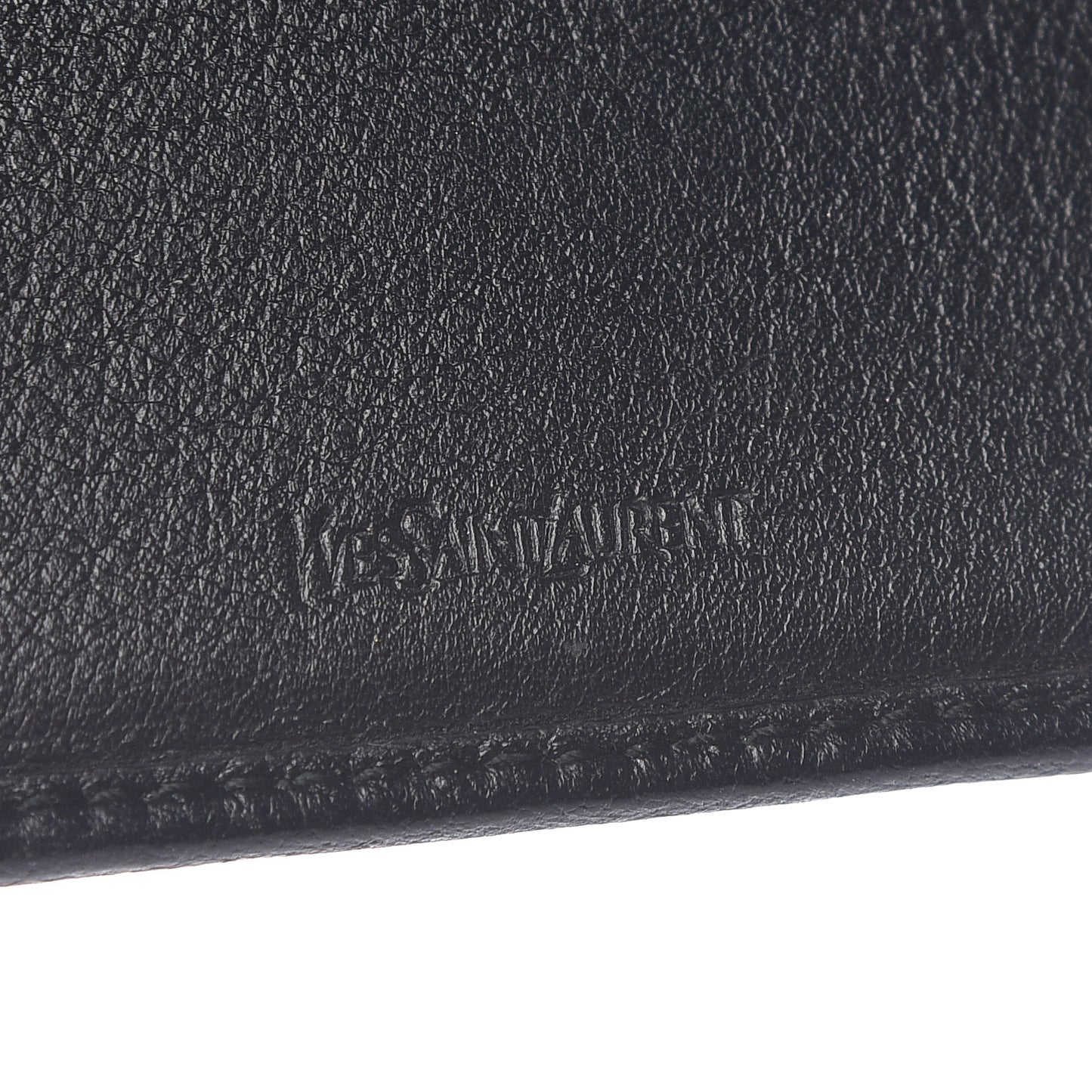 Goatskin Compact Wallet Black