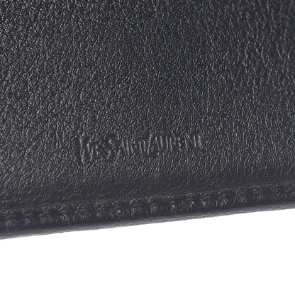 Saint Laurent Goatskin Compact Wallet Black 6 of 7