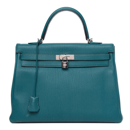 Hermes Togo Kelly Retourne 35 Cobalt 1 of 13
