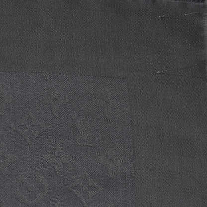 Louis Vuitton Silk Lurex Wool Monogram Shine Shawl Pearl Grey 8 of 8