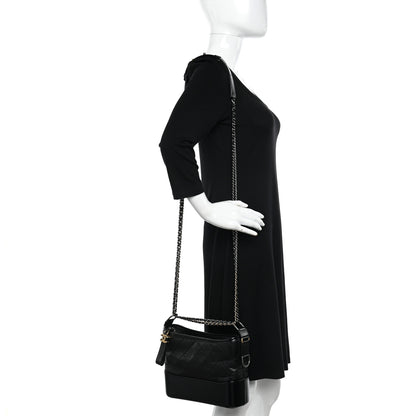Chanel Aged Calfskin Quilted New Medium Gabrielle Hobo Black 2 of 11