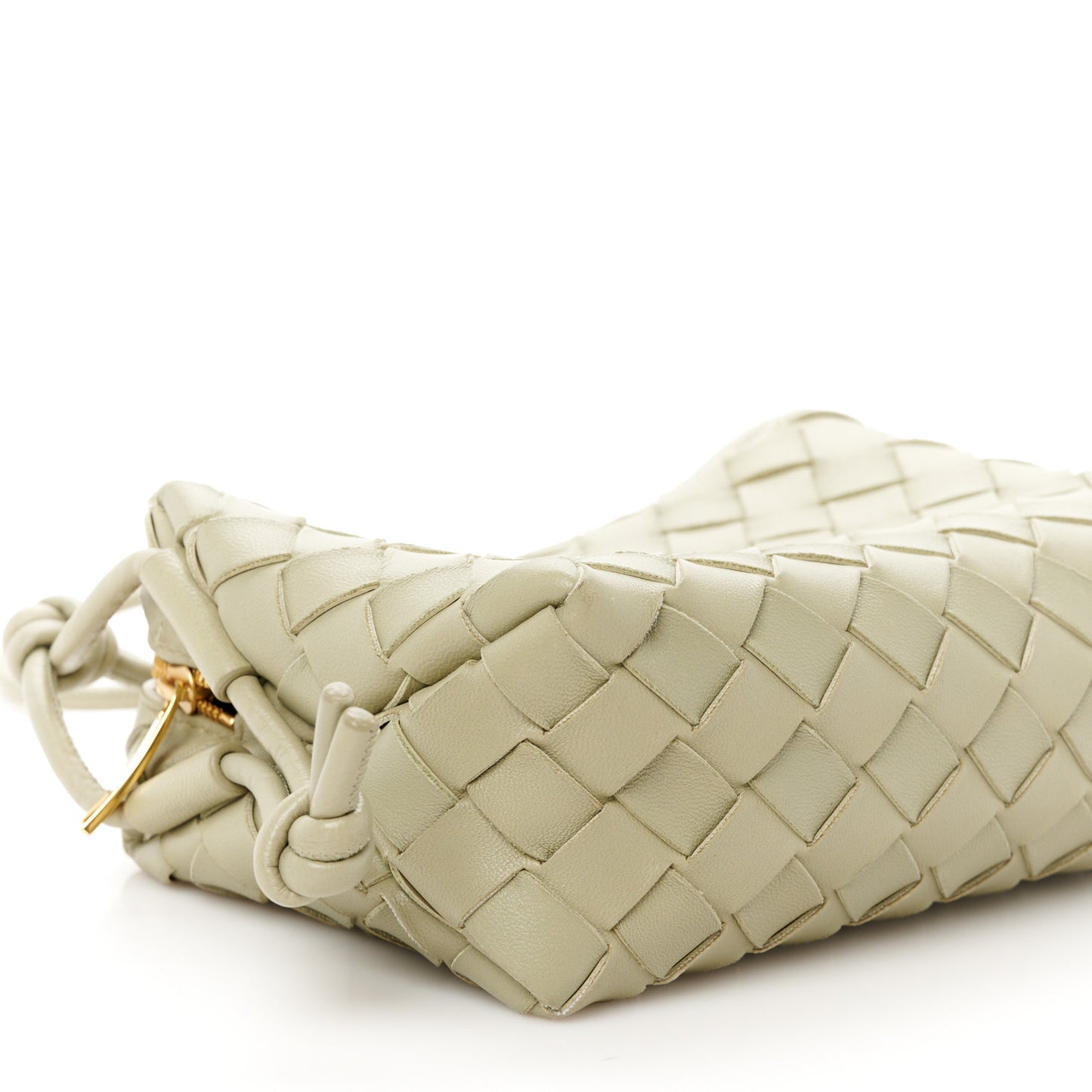 Nappa Intrecciato Mini Loop Camera Bag Travertine