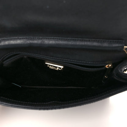 Chanel Calfskin Korean Garden Clutch With Chain Black 5 of 9