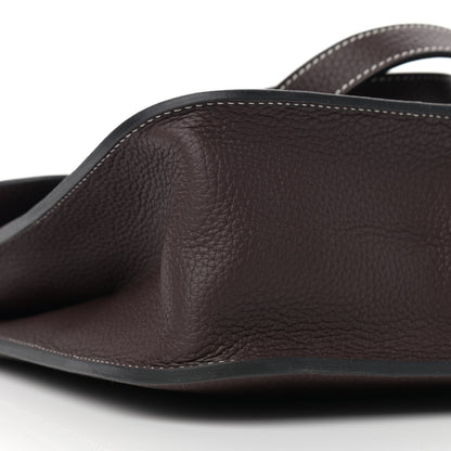 Hermes Taurillon Clemence Verso Halzan 31 GM Rouge Sellier Framboise 9 of 11