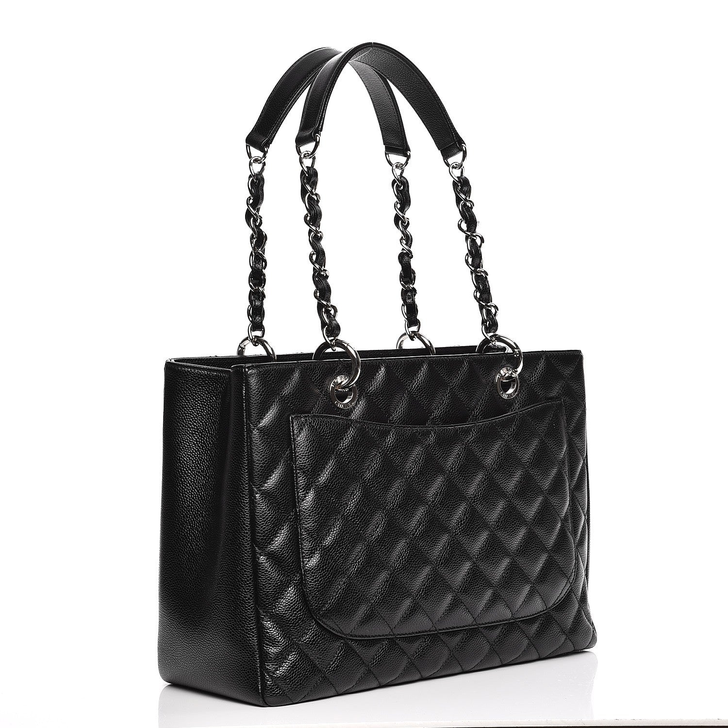 Chanel Caviar Quilted Grand Shopping Tote GST Black 3 of 7