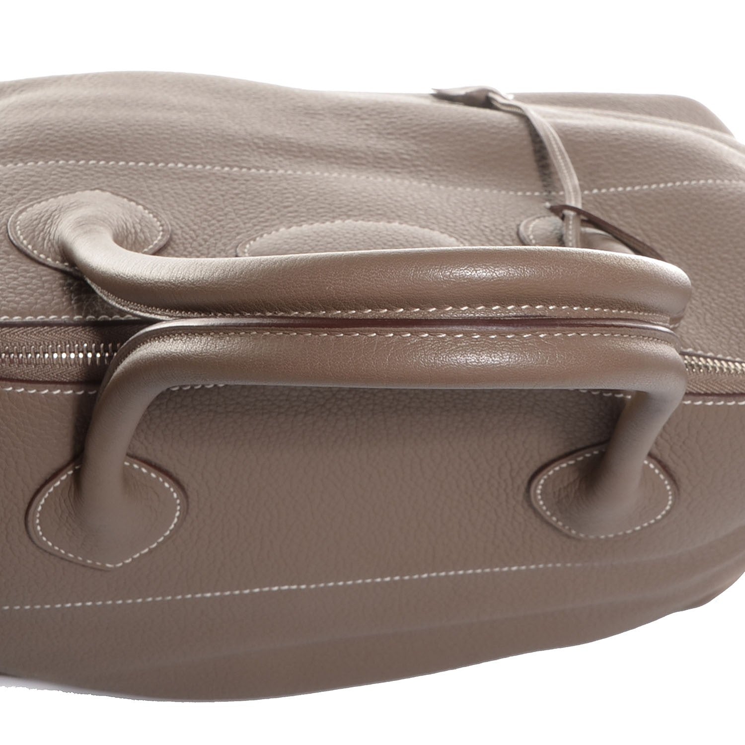 Hermes Taurillon Clemence Sac De Voyage Bolide 47 Etoupe 5 of 17