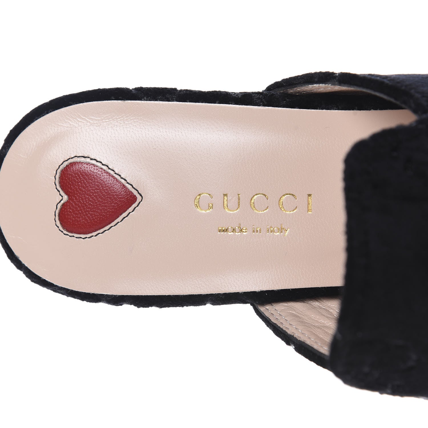 Gucci Velvet GG Monogram Womens Princetown Slippers 36 Black 7 of 11