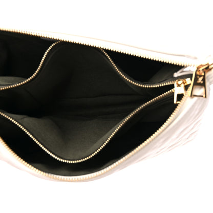 Louis Vuitton Lambskin Embossed Monogram Coussin PM Beige Cream 5 of 9